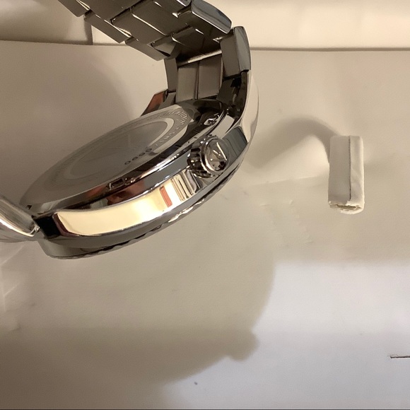 VTG 2009 Genuine Swiss ICETEK Watch Custom S.S band . Platinum/diamond spinner - Picture 6 of 16